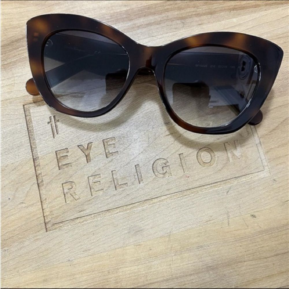 Salvatore Ferragamo 1022 Cat-Eye Tortoise Shell Sunglasses